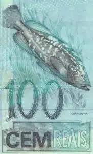  Pārsteidzošā zivs nozīme uz 100 reālās banknotes