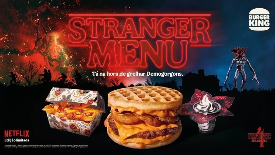  En partnereco kun Netflix, Burger King kreas menuon de Stranger Things