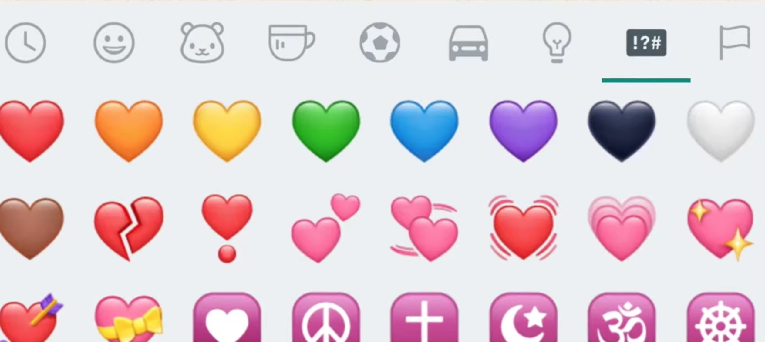  Die ware betekenis van die hart-emoji's wat op WhatsApp is